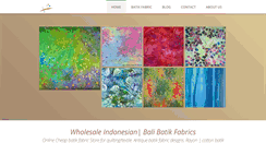 Desktop Screenshot of batiksfabric.com